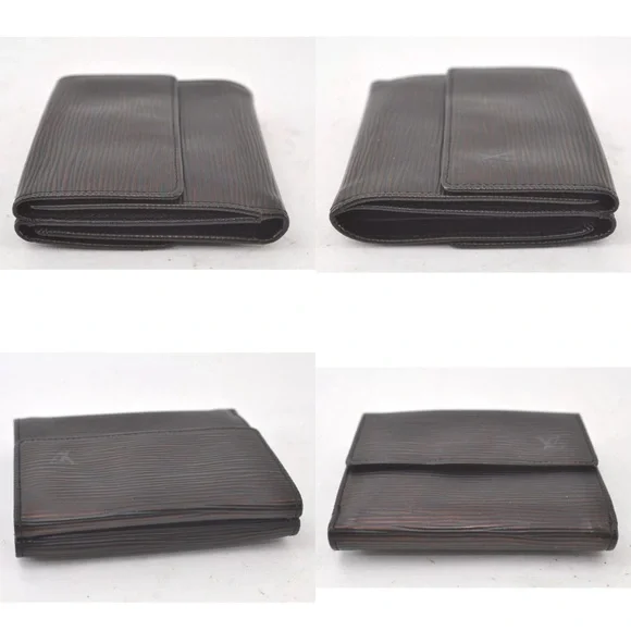 LOUIS VUITTON MENS WALLET BLACK EPI LEATHER GOOD CONDITION